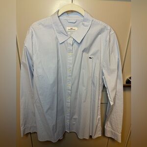 Vineyard Vines Blue and White Striped Dress Shirt